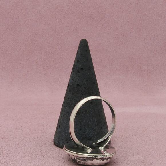 navajo sterling silver vintage braided turquoise ring size 9.5 - Picture 3 of 3